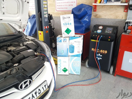 شارژ گاز کولر ماشین خودرو اتومبیل با دستگاه اتومات|موتور و ماشین|مشهد, الهیه|دیوار