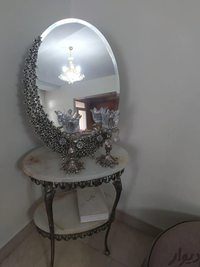 یک دست آینه و شمعدان با کنسول|بوفه، ویترین و کنسول|تهران, تهرانپارس شرقی|دیوار