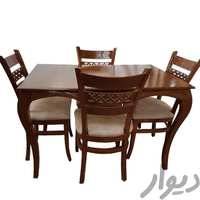 میز ناهارخوری چوبی منبتی لهستانی مدرن|میز و صندلی غذاخوری|تهران, نعمت‌آباد|دیوار