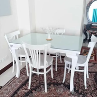 میز ناهارخوری چوبی منبتی لهستانی مدرن|میز و صندلی غذاخوری|تهران, نعمت‌آباد|دیوار